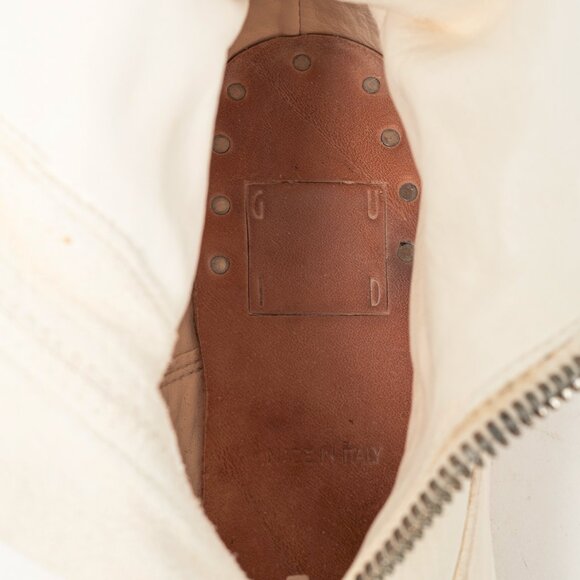 Guidi 310 White Front-Zip Calf-Length Army Boots - Picture 9 of 9